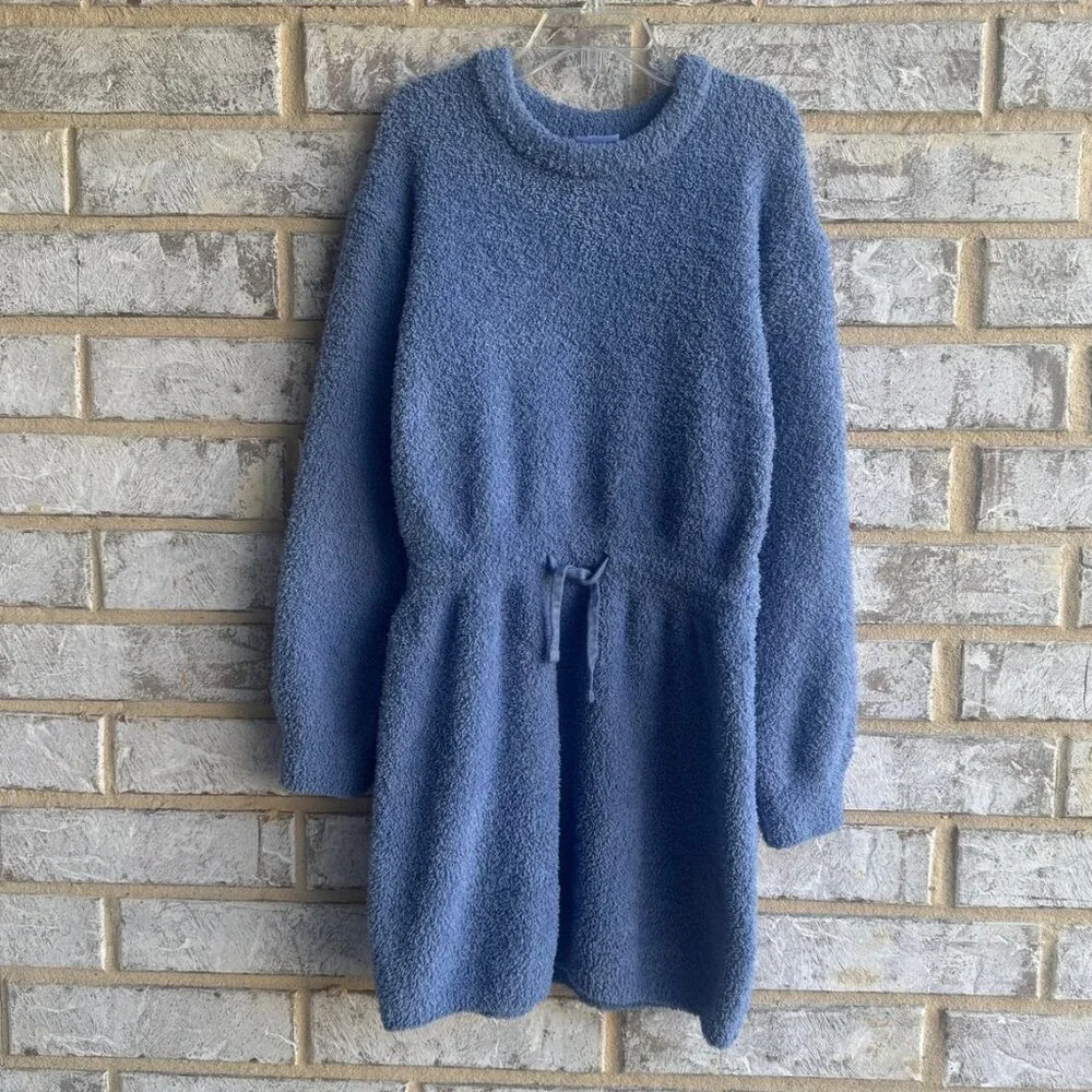 Hanna Anderson Long Sleeve Crew Neck Tie Waist Soft Dress Girl's Size 8